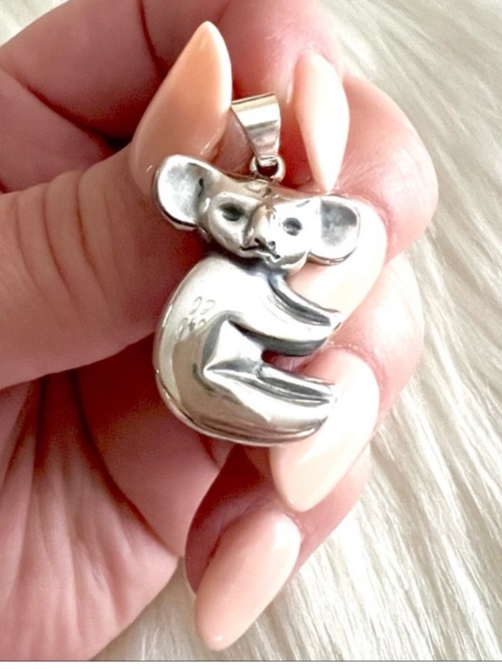 New ULTRA RARE James Avery Koala bear pendant LARGE